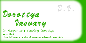 dorottya vasvary business card